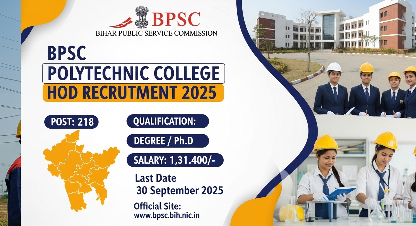 BPSC HOD Recruitment 2025