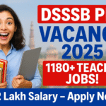 DSSSB PRT Vacancy