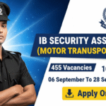 IB Security Assistant Recruitment 2025