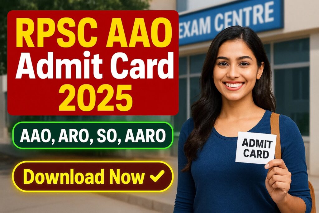 RPSC AAO Admit Card