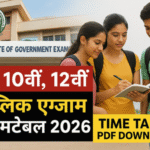 TN 10th 12th Public Exam Time Table