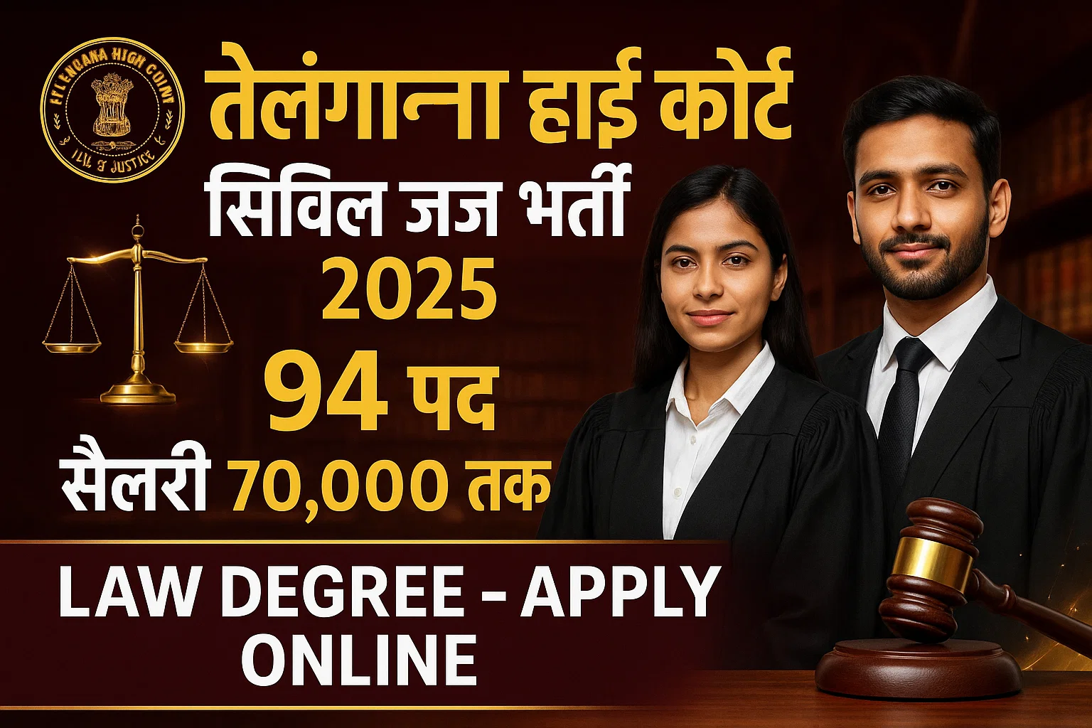 Telangana High Court Civil Judge Recruitment 2025