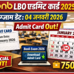 Punjab National Bank LBO Admit Card 2025