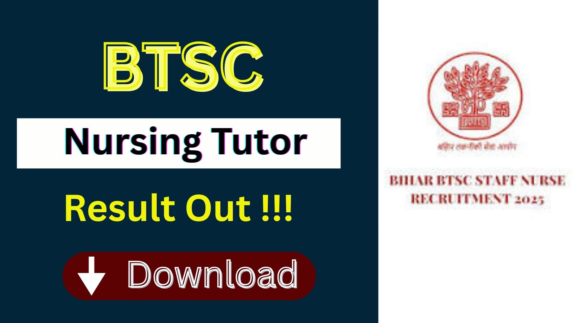BTSC Nursing Tutor Result