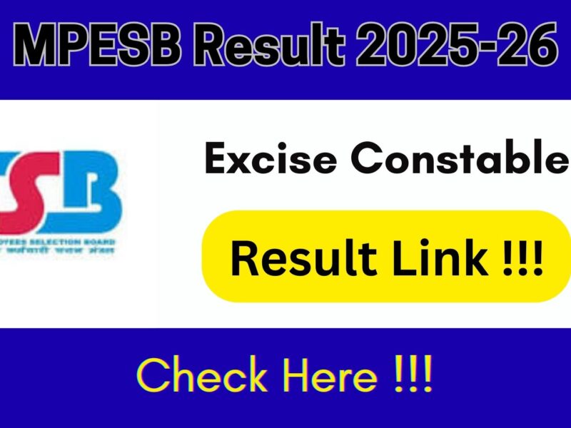MP Excise Constable Result
