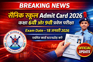 Sainik School Admit Card