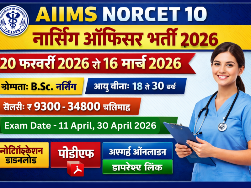 AIIMS Nursing Officer Vacancy 2026