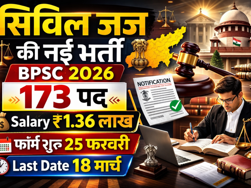 BPSC Civil Judge Vacancy 2026