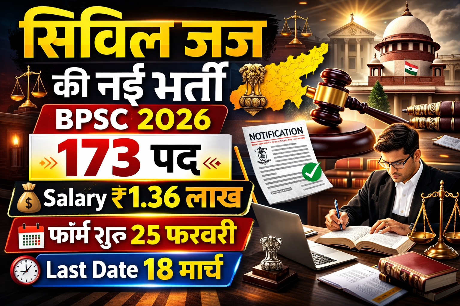 BPSC Civil Judge Vacancy 2026