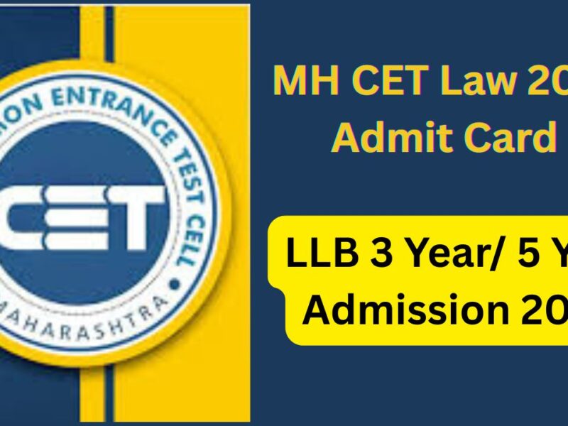 MH CET Law Admit Card
