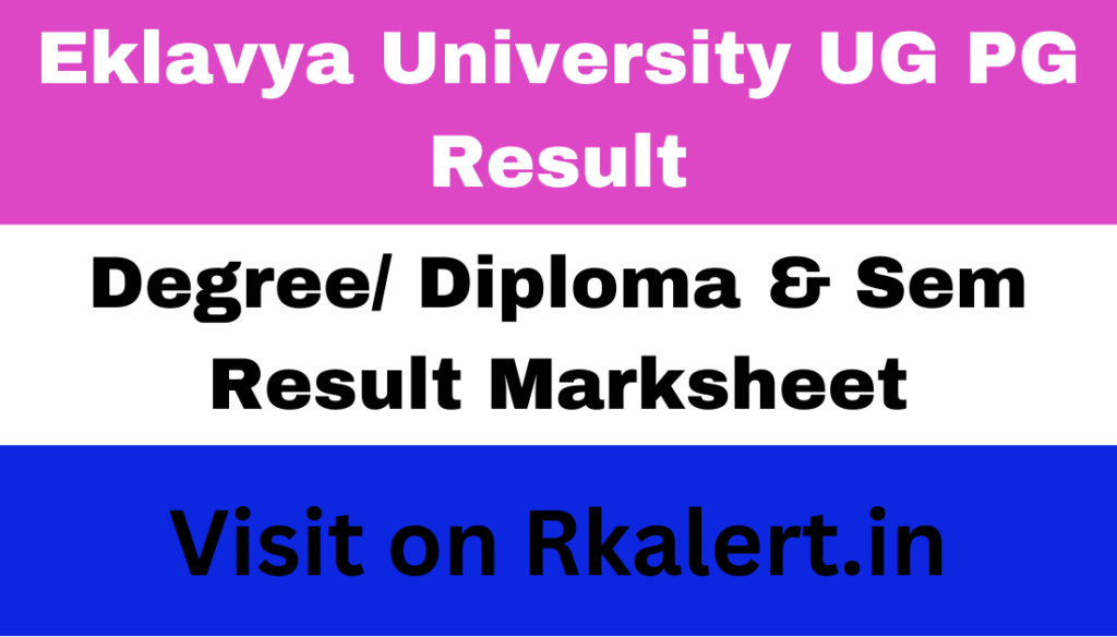 Eklavya University Result 2024