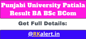 Punjabi University Patiala Result