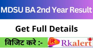 MDSU BA 2nd Year Result