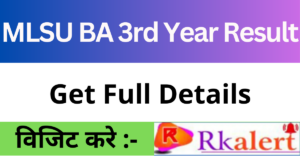 MLSU BA 3rd Year Result