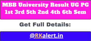 MBB University Result