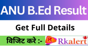 ANU B.Ed Semester Results