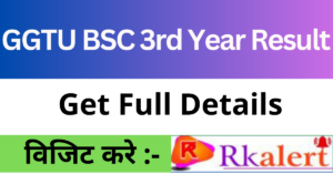 GGTU BSC 3rd Year Result