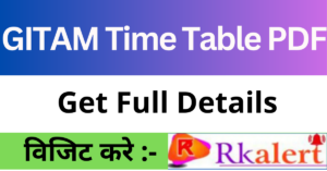 GITAM Time Table