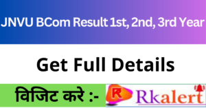 JNVU BCom Result 