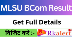 MLSU BCom Result