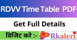 RDVV Time Table