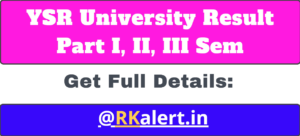 YSR University Result