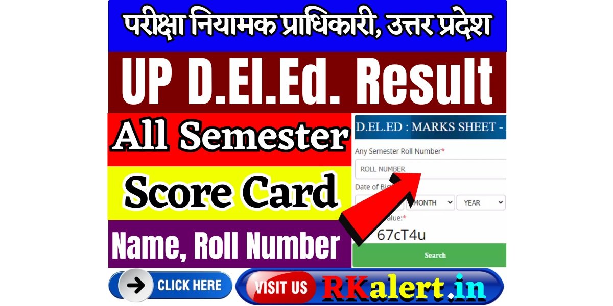 UP DElEd Result Marksheet