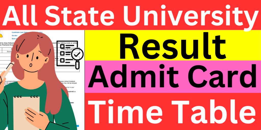 All India State University Result 2024 (Link) Admit Card Time Table Download