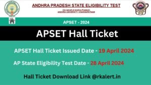 Download APSET Hall Ticket