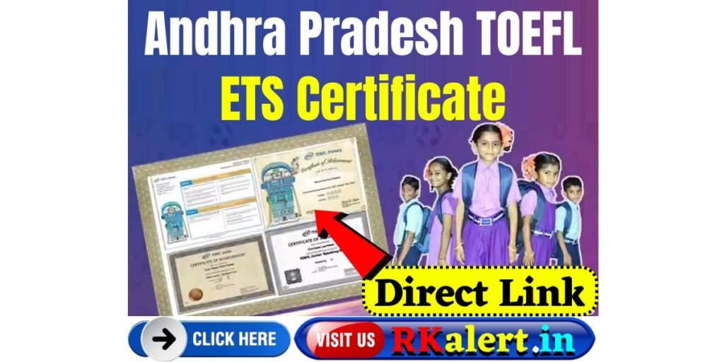 Andhra Pradesh TOEFL ETS Certificate