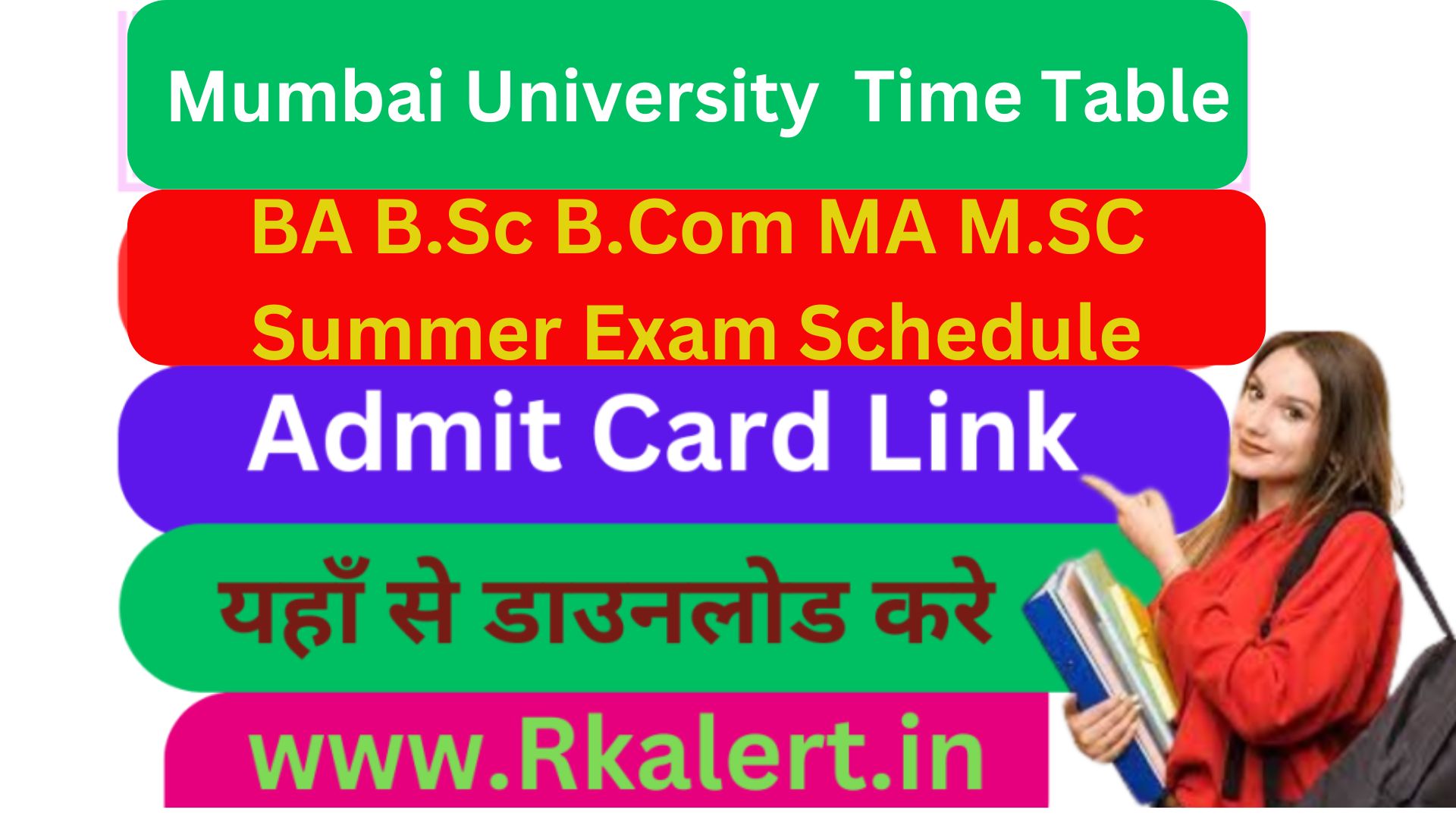 Mumbai University Time Table 2024 UG PG FY SY TY Summer time Table