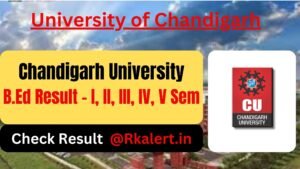 Chandigarh University Bed Result