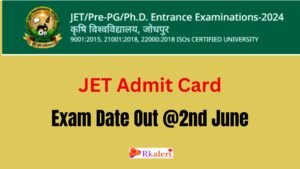 JET admit Card