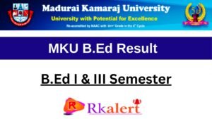 MKU BEd Result