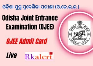 OJEE Admit Card