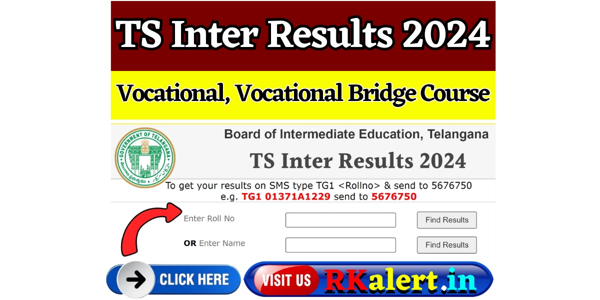 TS Inter Vocational Result 2024 1st 2nd Year Link