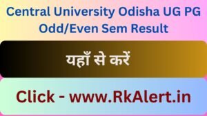 Central University Odisha Result 