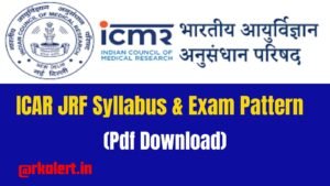 ICAR JRF Syllabus