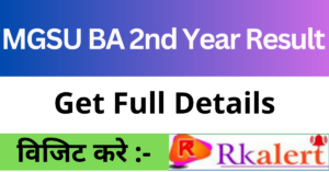 MGSU BA 2nd Year Result