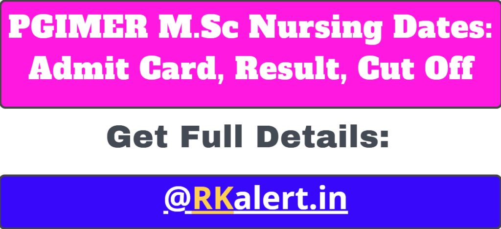 PGIMER M.Sc Nursing