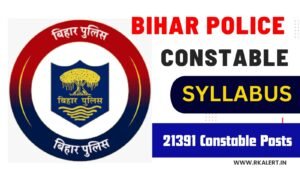 Bihar Police Constable Syllabus