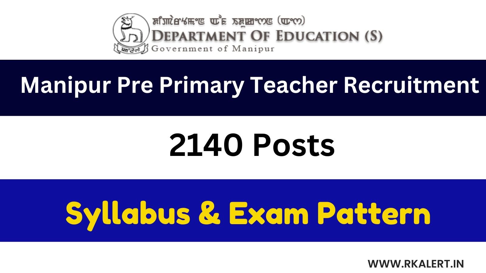 Manipur Pre Primary Teacher Syllabus