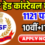 BSF Head Constable 1121 Vacancy Online Form