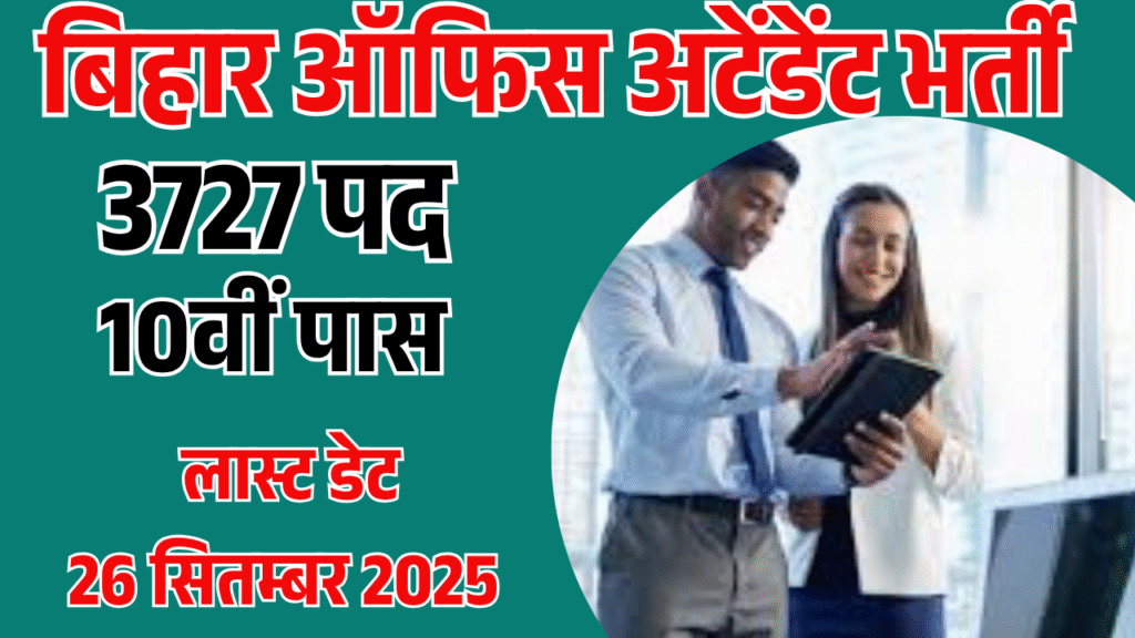 BSSC Office Attendant Recruitment 2025