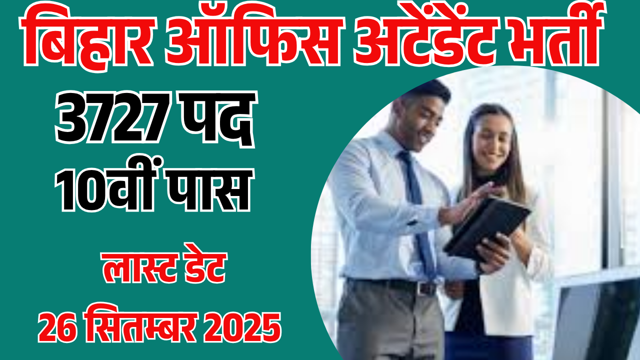 BSSC Office Attendant Recruitment 2025