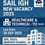 SAIL IGH New Vacancy 2025