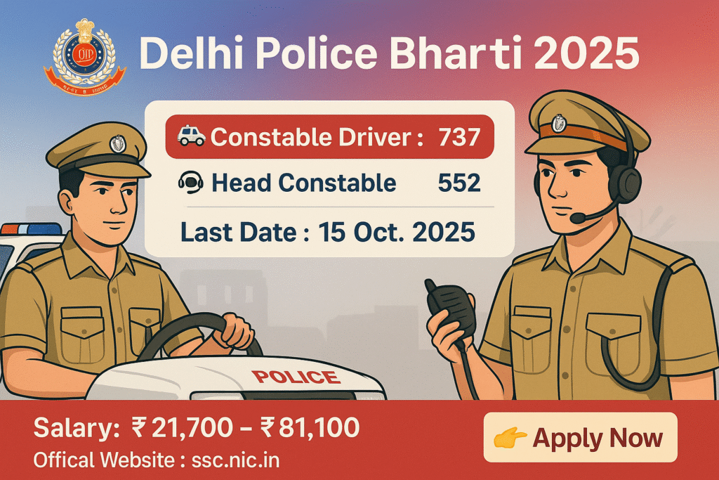 Delhi Police Bharti 2025