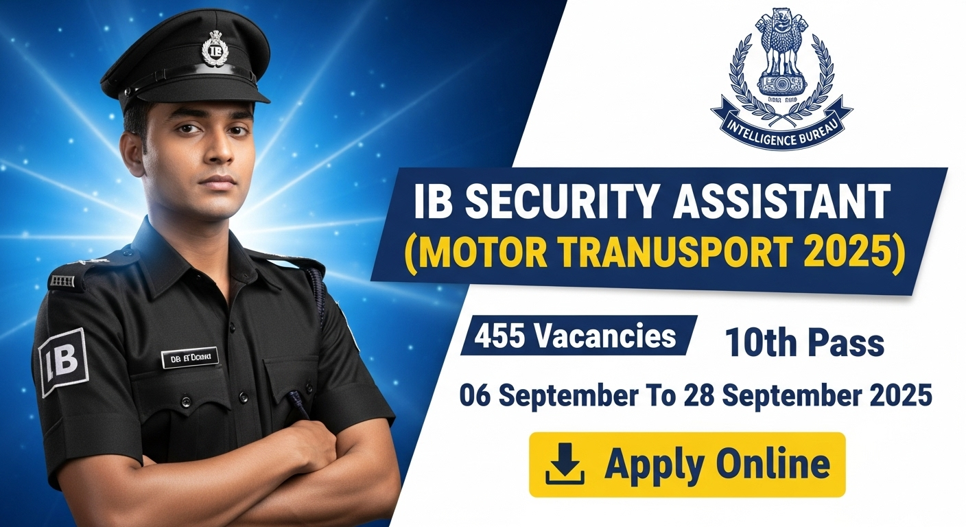 IB Security Assistant Recruitment 2025