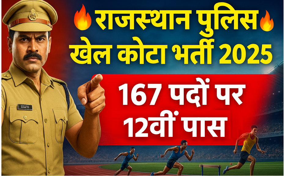 Rajasthan Police Sports Quota Recruitment 2025