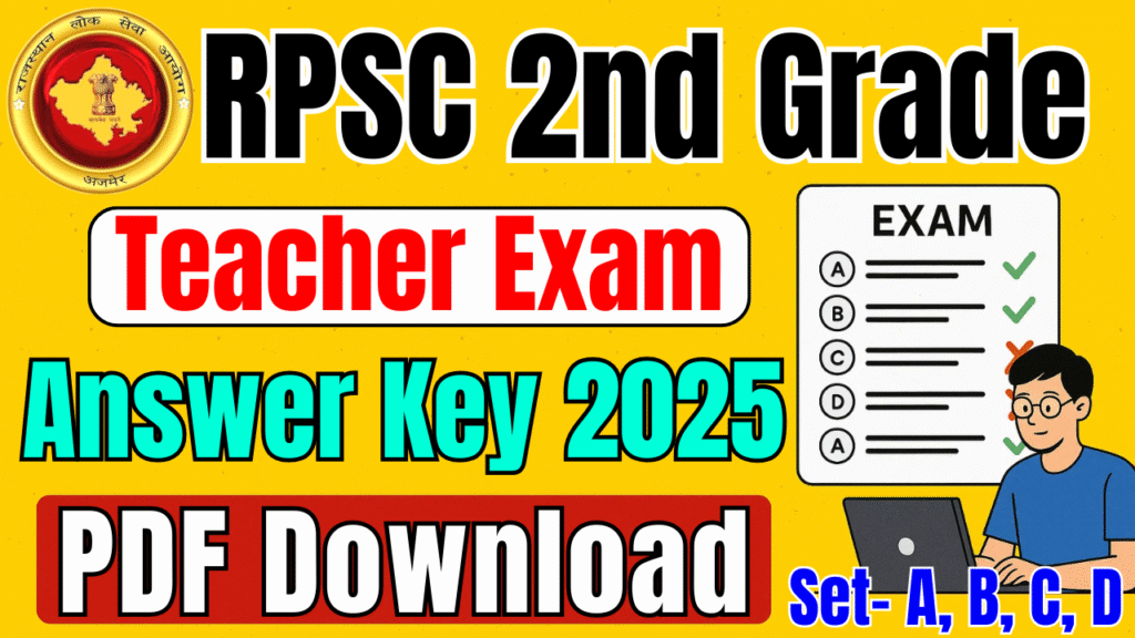 RPSC 2nd Grade Teacher Answer Key